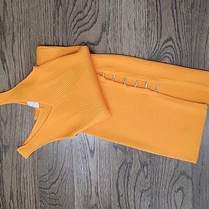 HOUSE OF HARLOW Sleeveless Ribbed Dress